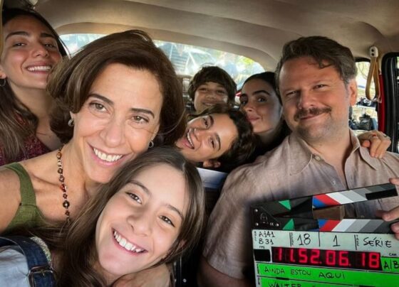 Foto colorida do elenco de Ainda Estou Aqui - Metrópoles