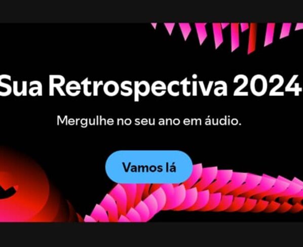 imagem colorida do spotify com frase sua retrospectiva 2024 - metrópoles