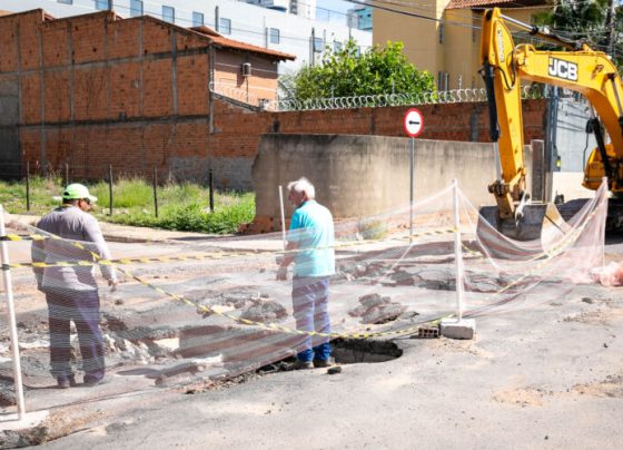 Prefeitura realiza intervenção emergencial para conter fissura no Jardim Cuiabá