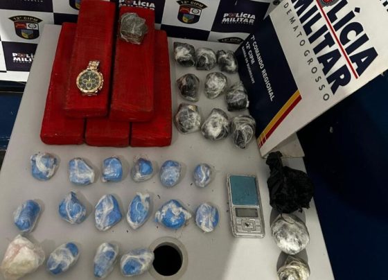 Casal é preso por tráfico em Barra do Bugres