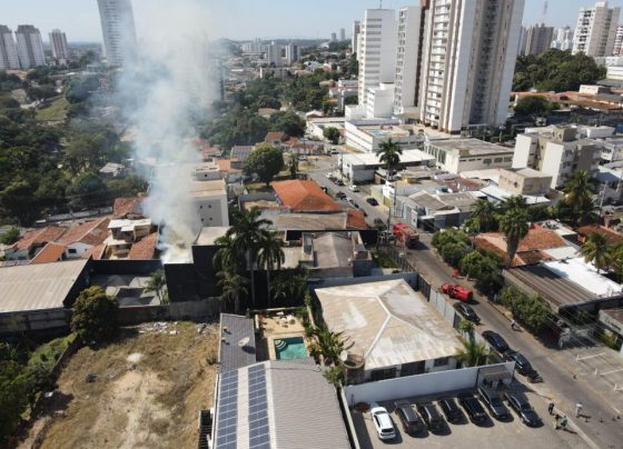 Incêndio atinge agência ZF Comunicação em Cuiabá