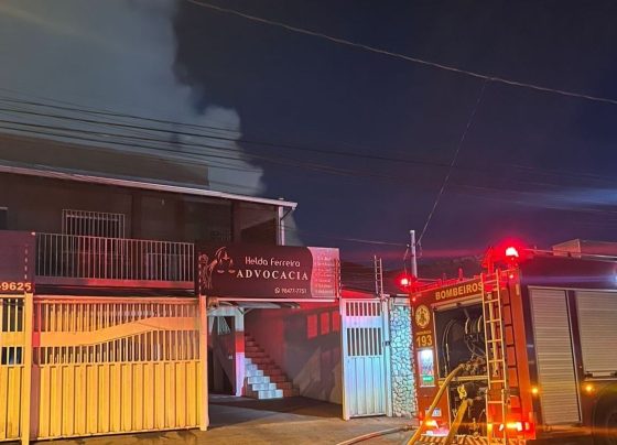 Incendio em distribuidora de Cuiaba