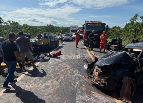 Corpo de Bombeiros realiza desencarceramento e socorre vítimas de grave acidente na MT-010