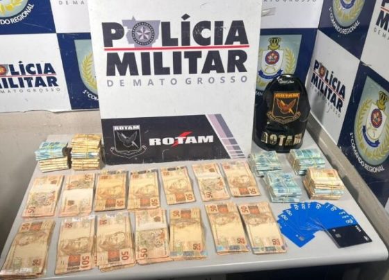 Rotam prende dois homens por estelionato e apreende R$ 78 mil em Cuiabá