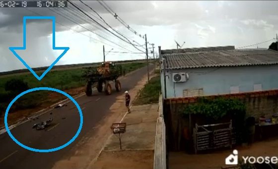 Veja vídeo! Jovem morre atropelado por pulverizador agrícola em cidade de MT