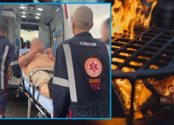 Explosão durante churrasco termina com cinco pessoas feridas em MT