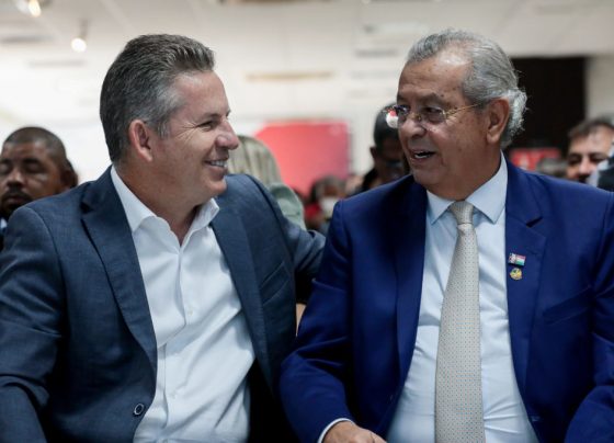 Mauro Mendes diz que é natural apoio de Alcolumbre a Jayme como candidato ao governo
