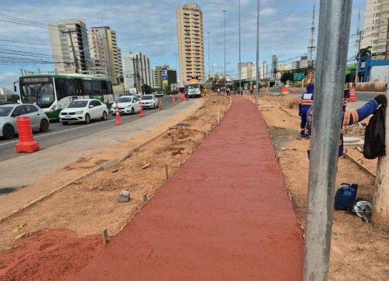Obras do BRT seguem sem interdições totais em Cuiabá