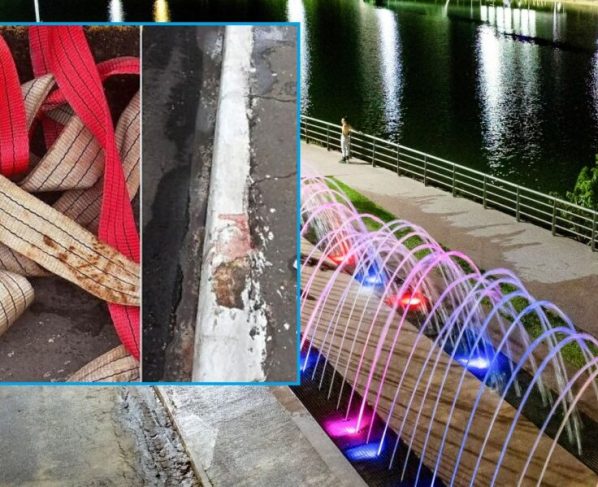 Trabalhador fica ferido após queda no Parque das Águas durante instalação de tendas para aniversário da cidade