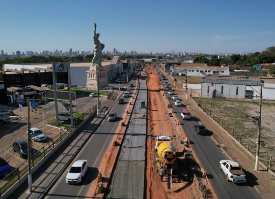Novo retorno e acesso ao centro da cidade será construído na avenida da FEB. (Foto: Prefeitura)
