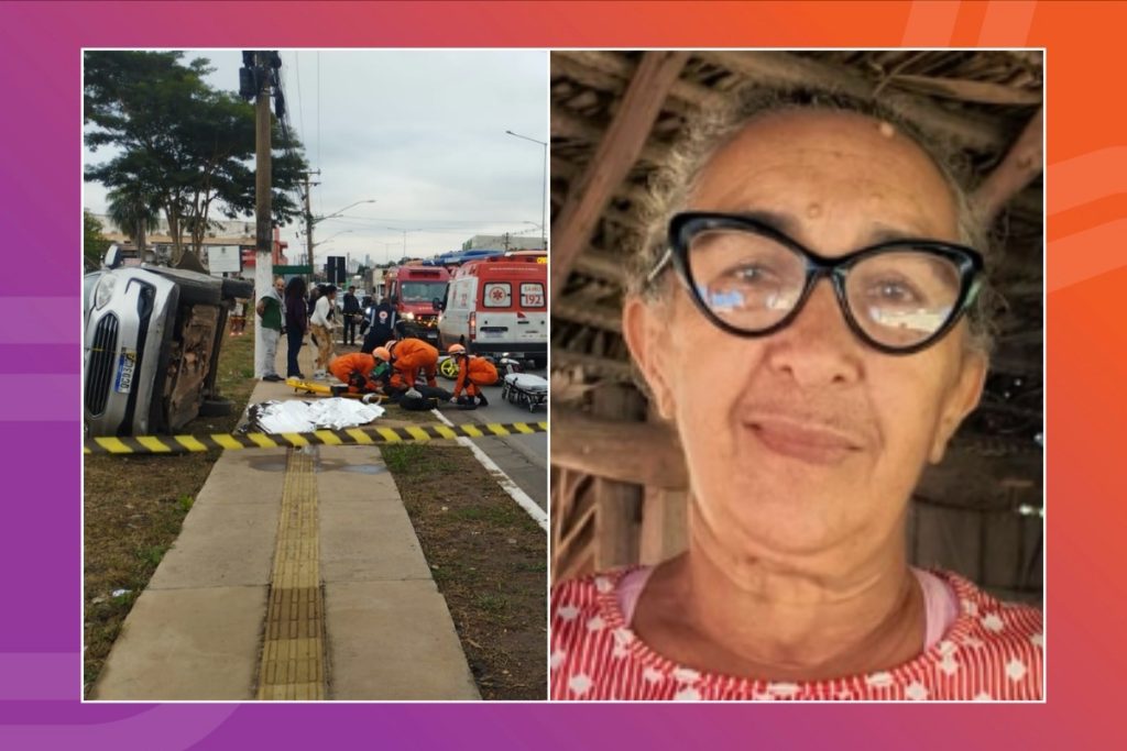 Alice da Silva Barros, de 64 anos, morreu após ser atropelada enquanto atravessava faixa em avenida de Várzea Grande. - Foto: Reprodução
