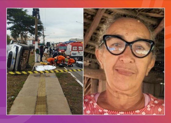 Alice da Silva Barros, de 64 anos, morreu após ser atropelada enquanto atravessava faixa em avenida de Várzea Grande. - Foto: Reprodução
