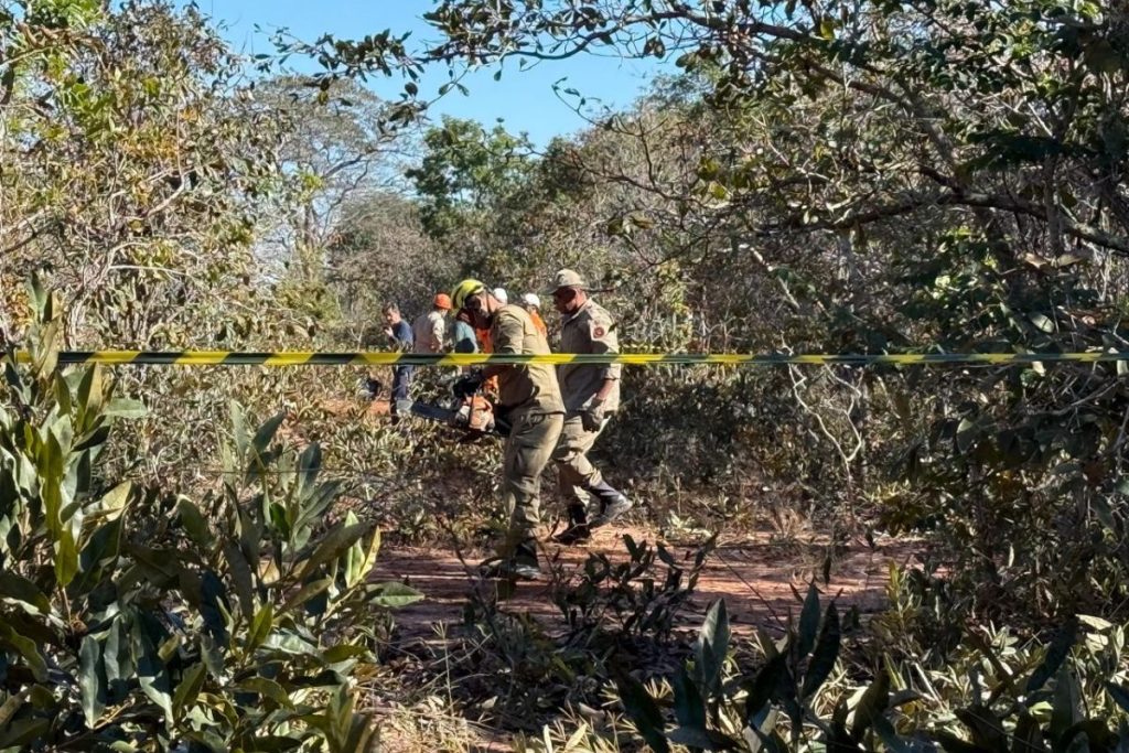 Cenipa utilizando drones no local do acidente de avião