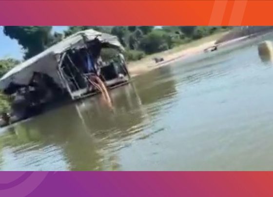Balsas usadas em garimpo foram denunciadas nos rios Peixoto e Braço Norte, em MT. – Foto: Reprodução